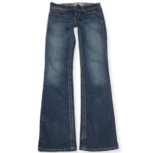 ARIAT Real Denim Tall Women's Mid Rise Boot Cut Western Stretch Jeans Sz 29x37